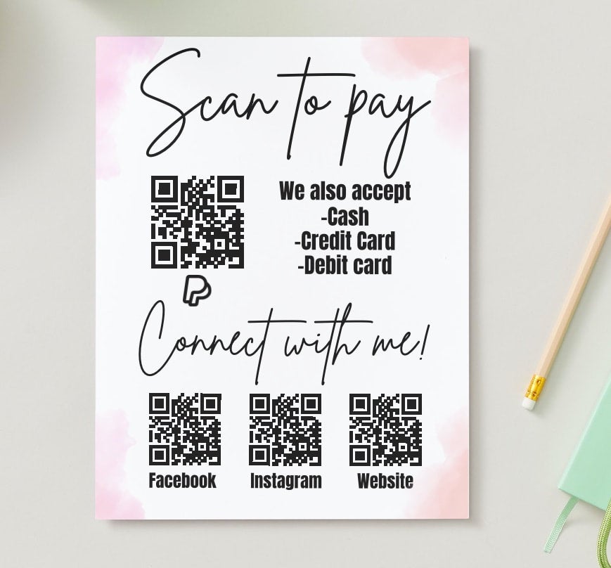 QR Code Sign Success Swag